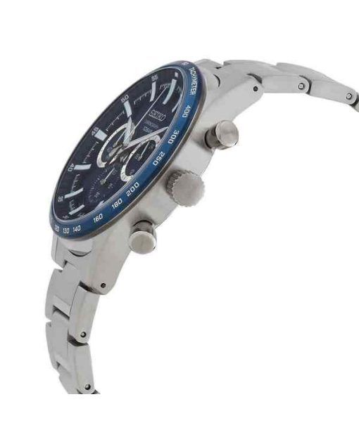 세이코 스포츠 크로노그래프 스테인레스 스틸 블루 다이얼 쿼츠 SSB445P1 100M 남성용 시계