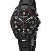 Victorinox Swiss Army FieldForce 스포츠 크로노그래프 스테인레스 스틸 블랙 다이얼 쿼츠 241890 100M 남성용 시계