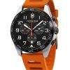 Victorinox Swiss Army Fieldforce 스포츠 크로노그래프 고무 스트랩 블랙 다이얼 쿼츠 241893 100M 남성용 시계