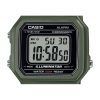 Casio 청소년 디지털 레진 스트랩 쿼츠 W-217H-3AV 남성용 시계