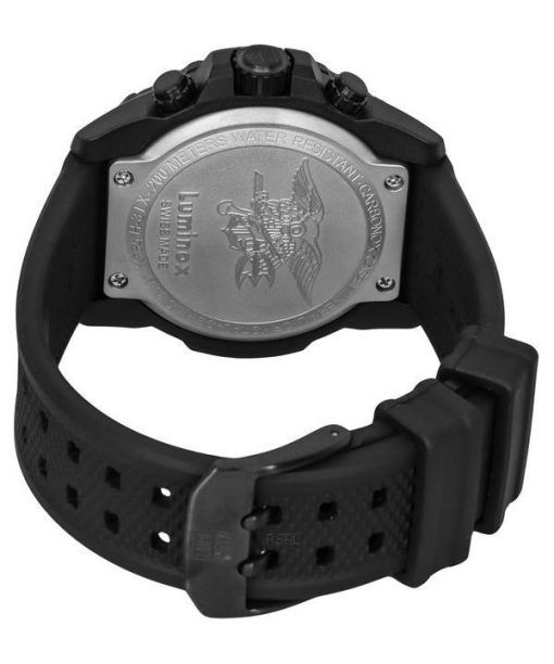 Luminox Navy SEAL 크로노그래프 고무 스트랩 블랙 다이얼 스위스 쿼츠 다이버 XS.3581.SIS 200M 남성용 시계