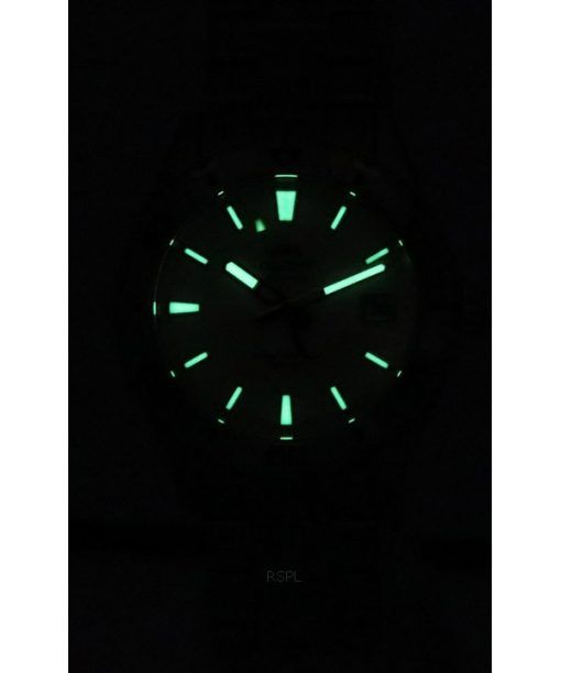 오리엔트 스포츠 마코 스테인리스 스틸 화이트 다이얼 자동 다이버 RA-AC0Q03S10B RA-AC0Q03S30B 200M 남성용 시계