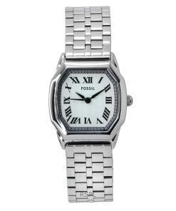 Fossil Harlow 스테인리스 스틸 크림 다이얼 쿼츠 ES5363 여성용 시계