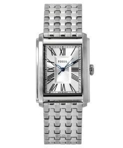 Fossil Carraway 스테인리스 스틸 실버 다이얼 쿼츠 FS6008 남성용 시계