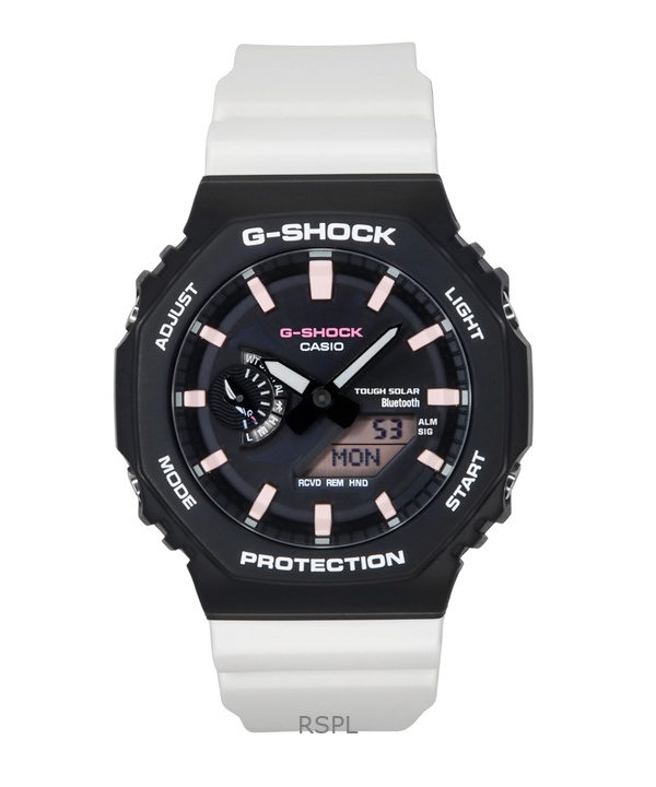 카시오 G-Shock 아날로그 디지털 찰스 다윈 파운데이션 스마트폰 링크 블랙 다이얼 솔라 GA-B2100CD-1A7 200M 남성용 시계