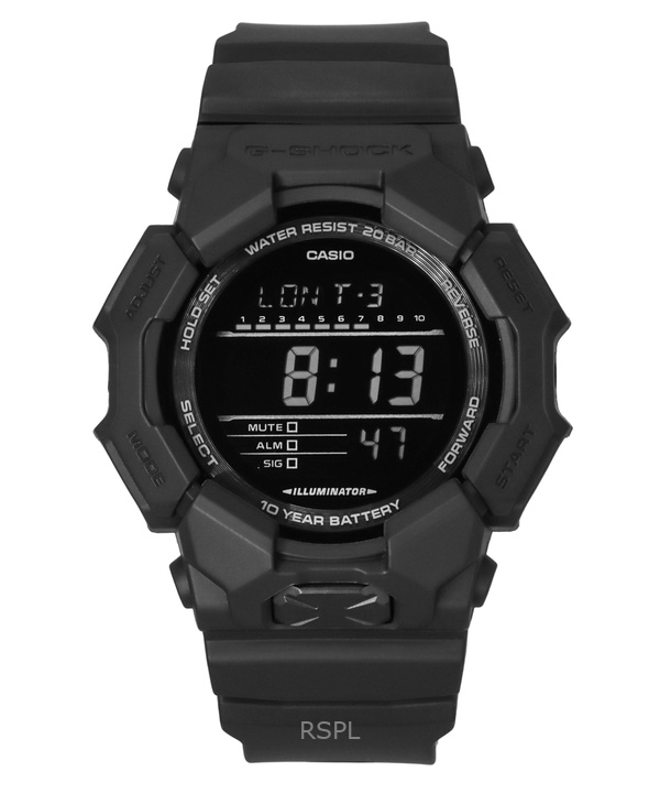 카시오 G-Shock 디지털 바이오 기반 레진 스트랩 쿼츠 GD-010-1A1 200M 남성용 시계