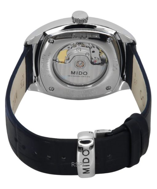 Mido Belluna Royal Gent Black Leather Strap Blue Dial Automatic M024.507.16.041.00 Men's Watch