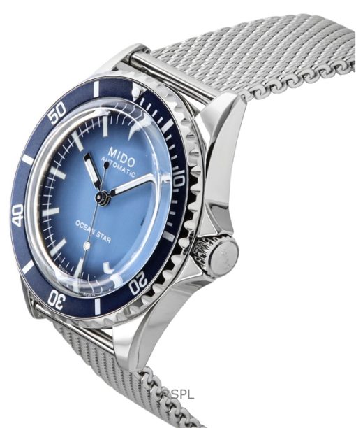 Mido Ocean Star Tribute Blue Dial Automatic Diver's M026.807.11.041.01 200M Men's Watch With Extra Strap