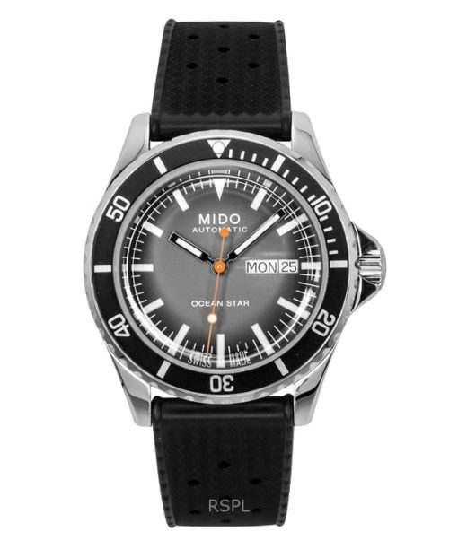 Mido Ocean Star Tribute Gradient Rubber Strap Grey Dial Automatic Diver's M026.830.17.081.00 200M Men's Watch