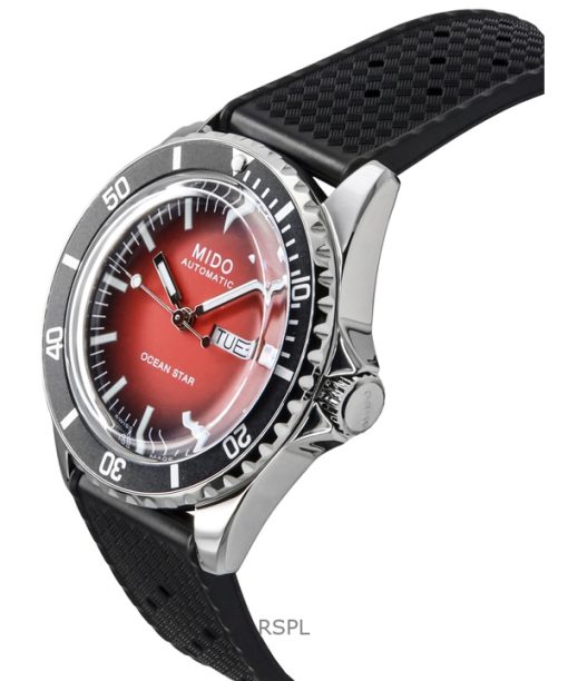 Mido Ocean Star Tribute Gradient Rubber Strap Red Dial Automatic Diver's M026.830.17.421.00 200M Men's Watch
