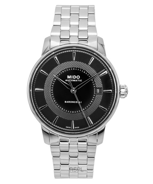 Mido Baroncelli Signature Stainless Steel Black Dial Automatic M037.407.11.051.01 Men's Watch