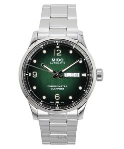 Mido Multifort M Chronometer Stainless Steel Green Dial Automatic M038.431.11.097.00 100M Men's Watch