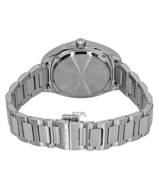 Mido Multifort TV 35 Diamonds Accents Blue Mother Of Pearl Dial Automatic M049.307.11.136.00 100M Women's Watch