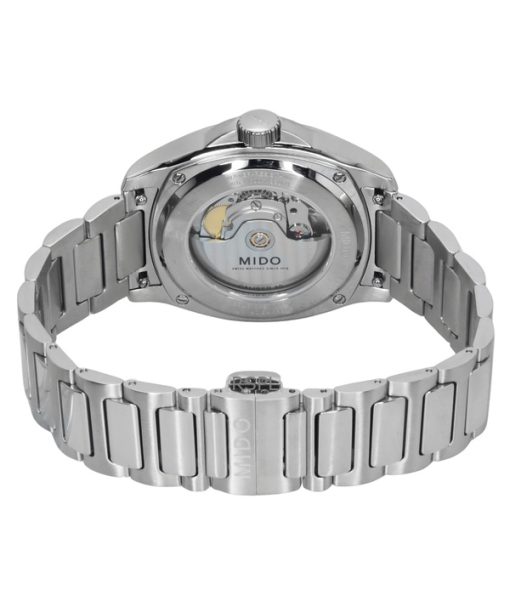 Mido Multifort TV Big Date Stainless Steel Green Dial Automatic M049.526.11.091.00 100M Men's Watch