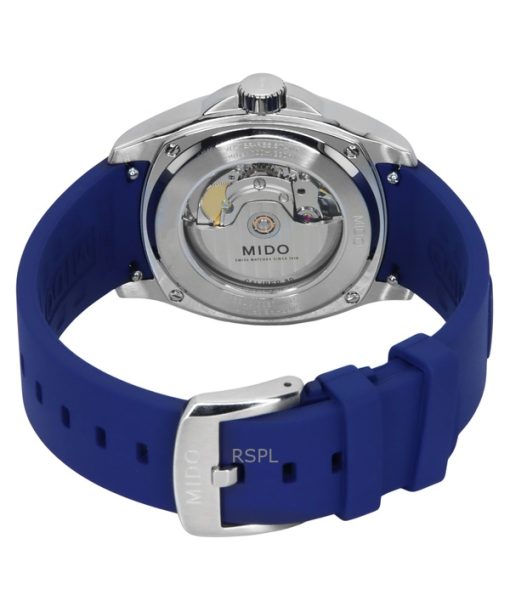 Mido Multifort TV Big Date Rubber Strap Blue Dial Automatic M049.526.17.041.00 100M Men's Watch