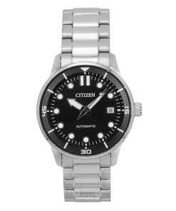 Citizen Stainless Steel Black Dial Automatic NJ0191-83E 100M Men's Watch
