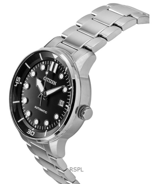 Citizen Stainless Steel Black Dial Automatic NJ0191-83E 100M Men's Watch