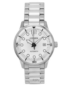 Citizen Automatic Stainless Steel White Dial NJ0191-83L 100M Men's Watch