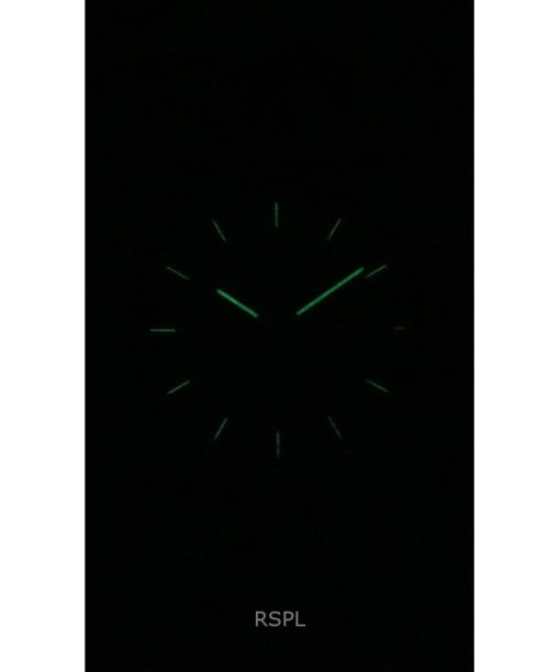 세이코 5 클래식 골드톤 스테인리스 스틸 블랙 다이얼 21석 오토매틱 SYMD96K1 여성용 시계