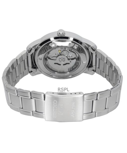 Seiko 5 Stainless Steel Silver Dial 21 Jewels Automatic SNKM83J1 Men's Watch