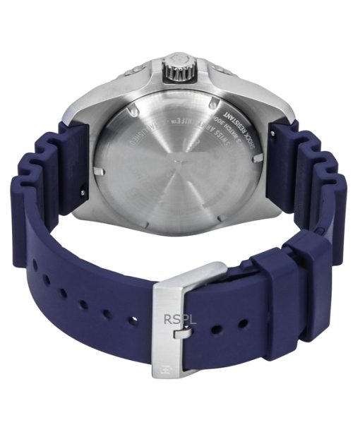 Victorinox Dive Pro Rubber Strap Blue Dial Quartz Divers 241991 300M Mens Watch