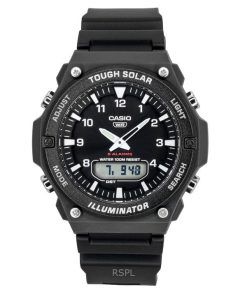 카시오 G-Shock 아날로그 디지털 레진 스트랩 블랙 다이얼 솔라 AQ-S820W-1AV 100M 남성용 시계