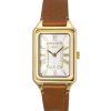 Fossil Raquel 브라운 가죽 스트랩 화이트 마더 오브 펄 다이얼 쿼츠 ES5307 여성용 시계