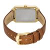 Fossil Raquel 브라운 가죽 스트랩 화이트 마더 오브 펄 다이얼 쿼츠 ES5307 여성용 시계