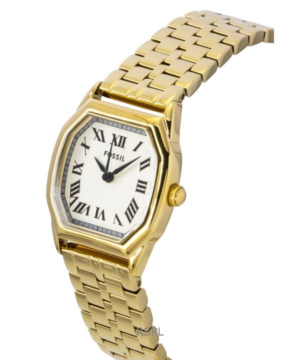 Fossil Harlow 골드톤 스테인리스 스틸 크림 다이얼 쿼츠 ES5361 여성용 시계 2 Fossil Harlow 골드톤 스테인리스 스틸 크림 다이얼 쿼츠 ES5361 여성용 시계