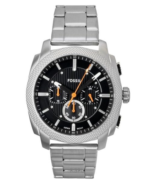 Fossil Machine 크로노그래프 스테인리스 스틸 블랙 다이얼 쿼츠 FS6095 남성용 시계
