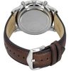 Fossil Neutra 크로노그래프 가죽 스트랩 블루 선레이 다이얼 쿼츠 FS6109 남성용 시계