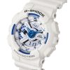 카시오 G-Shock 아날로그 디지털 레진 스트랩 화이트 다이얼 쿼츠 GA-110HDS-7A 200M 남성용 시계