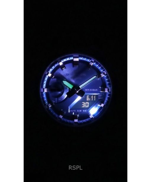 카시오 G-Shock 아날로그 디지털 레진 스트랩 블루 다이얼 쿼츠 GA-2100BM-7A2 200M 유니섹스 시계