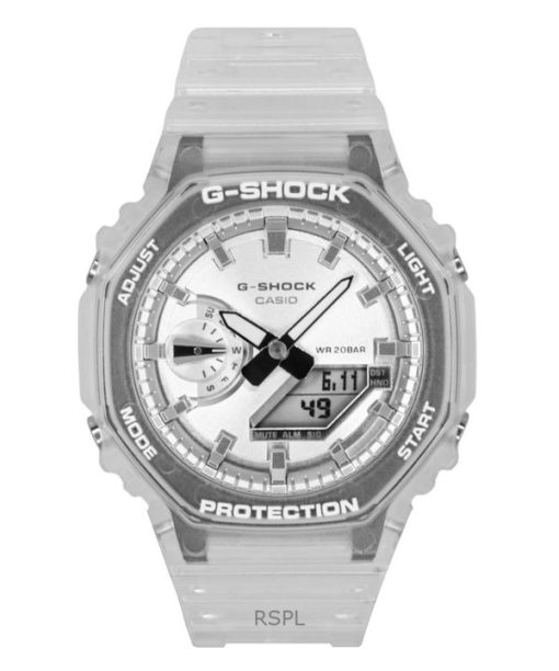 카시오 G-Shock 아날로그 디지털 레진 스트랩 그레이 다이얼 쿼츠 GA-2100BM-7A8 200M 유니섹스 시계