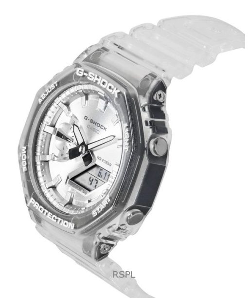 카시오 G-Shock 아날로그 디지털 레진 스트랩 그레이 다이얼 쿼츠 GA-2100BM-7A8 200M 유니섹스 시계