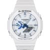 카시오 G-Shock 아날로그 디지털 레진 스트랩 화이트 다이얼 쿼츠 GA-2100HDS-7A 200M 남성용 시계