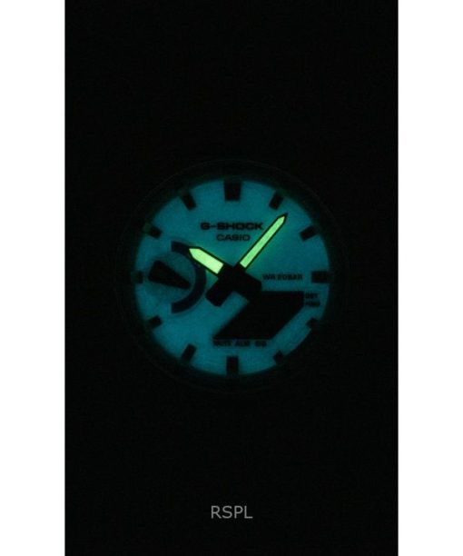 카시오 G-Shock 아날로그 디지털 레진 스트랩 화이트 다이얼 쿼츠 GA-2100HDS-7A 200M 남성용 시계