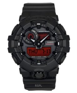 카시오 G-Shock 아날로그 디지털 레진 스트랩 블랙 다이얼 쿼츠 GA-700BBR-1A 200M 남성용 시계