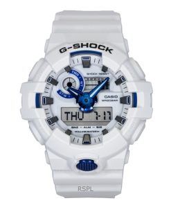 카시오 G-Shock 아날로그 디지털 레진 스트랩 화이트 다이얼 쿼츠 GA-700HDS-7A 200M 남성용 시계