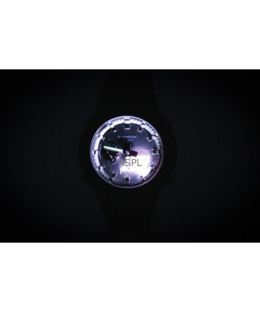 카시오 G-Shock 아날로그 디지털 스마트폰 링크 바이오 기반 레진 스트랩 블랙 다이얼 솔라 GA-B2100BBR-1A 200M 남성용 시계