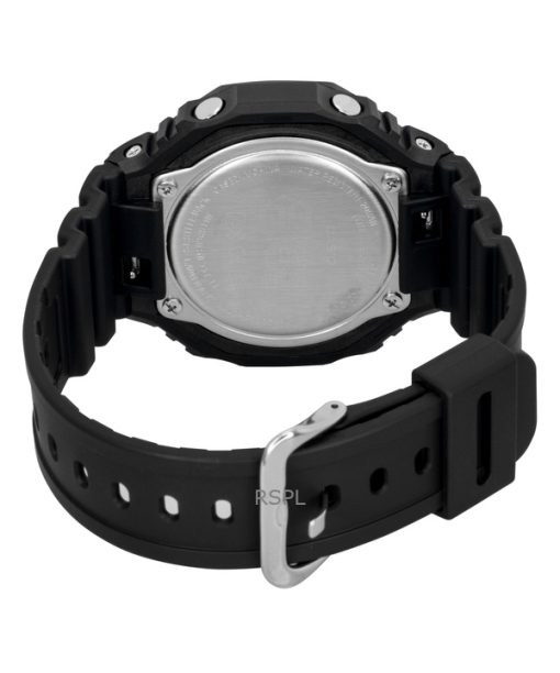 카시오 G-Shock 아날로그 디지털 스마트폰 링크 바이오 기반 레진 스트랩 블랙 다이얼 솔라 GA-B2100BBR-1A 200M 남성용 시계