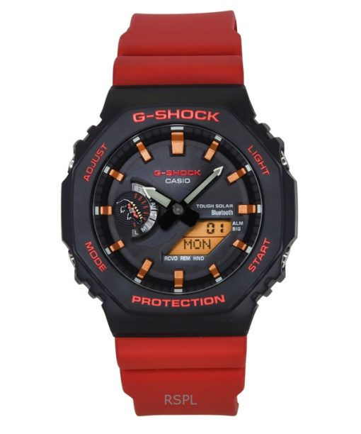 카시오 G-Shock 아날로그 디지털 찰스 다윈 파운데이션 스마트폰 링크 블랙 다이얼 솔라 GA-B2100CD-1A4 200M 남성용 시계