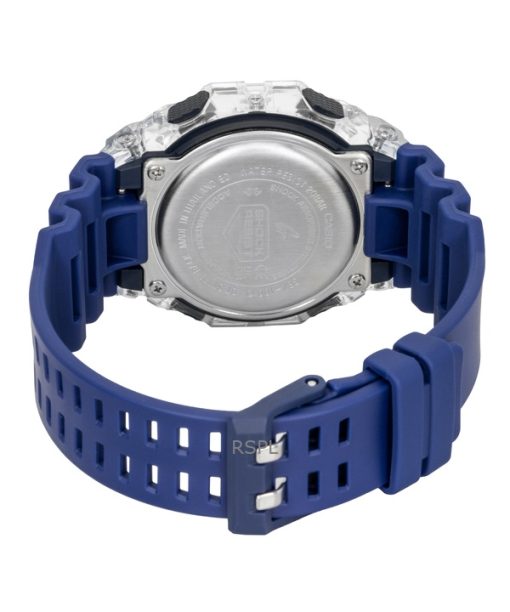 카시오 G-Shock G-Lide 디지털 스마트폰 링크 블루 레진 스트랩 쿼츠 GBX-100S-2 200M 유니섹스 시계