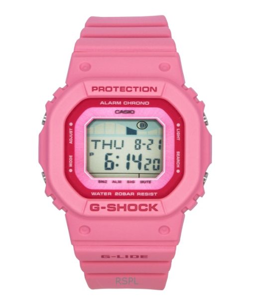 카시오 G-Shock G-Lide 디지털 바이오 기반 수지 스트랩 쿼츠 GLX-S5610-4 200M 여성용 시계