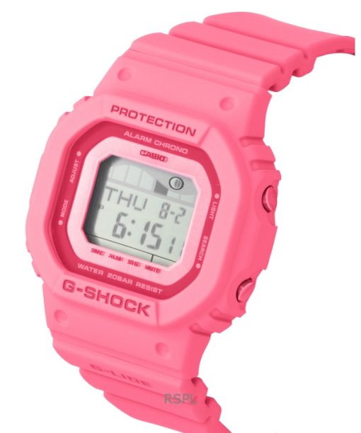 카시오 G-Shock G-Lide 디지털 바이오 기반 수지 스트랩 쿼츠 GLX-S5610-4 200M 여성용 시계