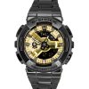 카시오 G-Shock 아날로그 디지털 스테인리스 스틸 골드 다이얼 쿼츠 GM-110BD-1A9 200M 남성용 시계
