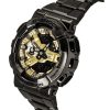 카시오 G-Shock 아날로그 디지털 스테인리스 스틸 골드 다이얼 쿼츠 GM-110BD-1A9 200M 남성용 시계
