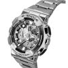 카시오 G-Shock 아날로그 디지털 스테인리스 스틸 그레이 다이얼 쿼츠 GM-110D-8A 200M 남성용 시계