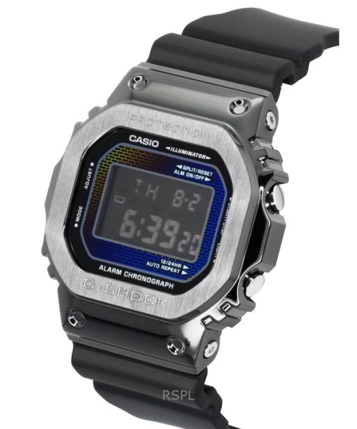 카시오 G-Shock G-Steel 디지털 바이오 기반 레진 스트랩 쿼츠 GM-5600BRW-1 200M 남성용 시계