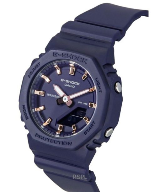 카시오 G-Shock 아날로그 디지털 레진 스트랩 블루 다이얼 쿼츠 GMA-P2100M-2A 200M 여성용 시계